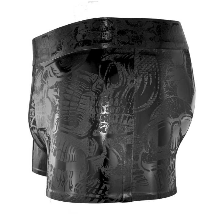 Latex Short SKULL HOLO black Laser Edition easy to dress